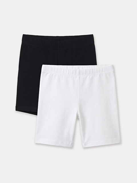 LCW Kids Beli Lastikli Kız Çocuk Şort Tayt 2'li - S6IY52Z1-CVL