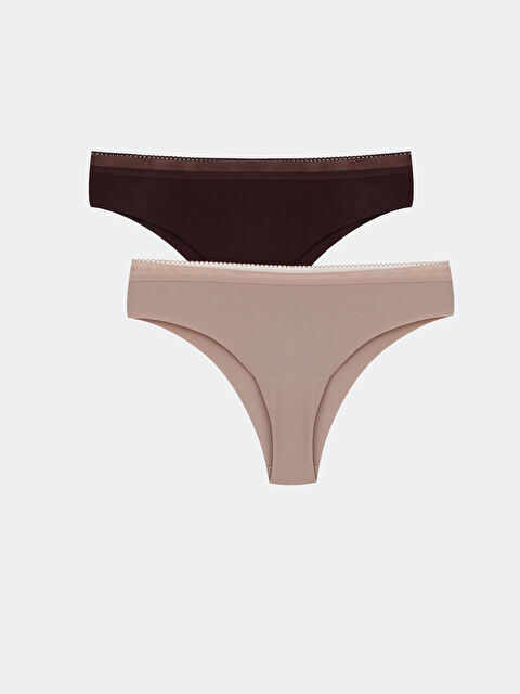 LCW DREAM Lazer Kesim Brazilian Külot 2'li - S6IY56Z8-GFR