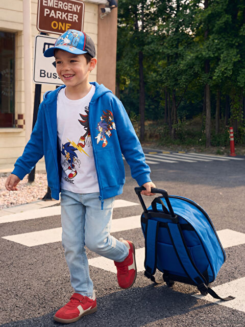 LCW Kids Sonic Baskılı Erkek Çocuk Hırka Ve Tişört 2'li
