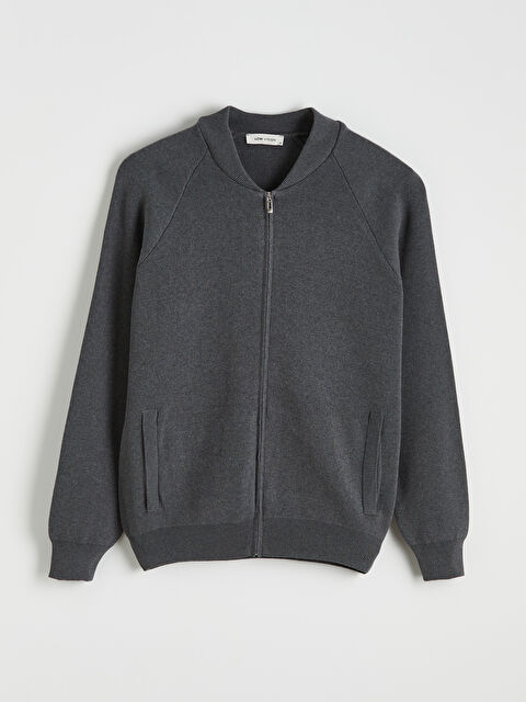 LCW Vision Standart Kalıp Kolej Yaka Erkek Triko Hırka - S6J090Z8-L8N