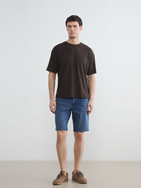 LCW ECO شورت جينز نيلي رجل