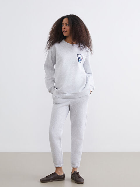 XSIDE Beli Lastikli Kadın Kalın Jogger Eşofman Altı - S6J105Z8-CY9