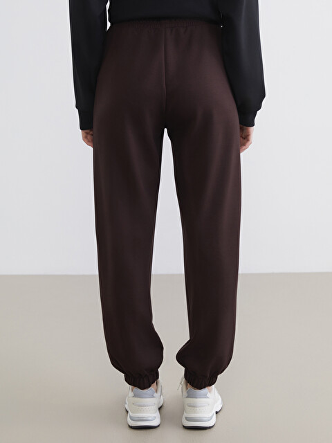 XSIDE Kahverengi Beli Lastikli Soft Touch Kadın Jogger Eşofman