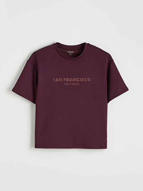 XSIDE San Francisco Baskılı Soft Touch Kadın Tişört - S6J176Z8-D7G