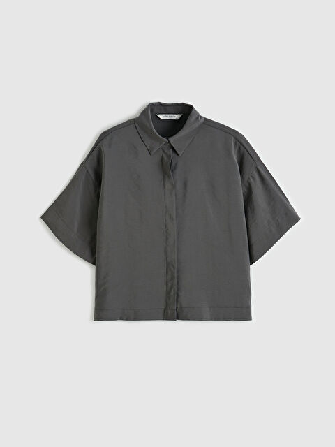 LCW Vision Modal Karışımlı Crop Kadın Gömlek - S6J229Z8-GD5