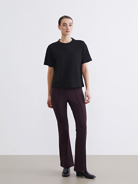 LCW Modest Dar Fit Kadın İspanyol Paça Pantolon - S6J243Z8-D7G