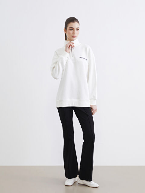 LCW Modest Dar Fit Kadın İspanyol Paça Pantolon - S6J243Z8-RQL