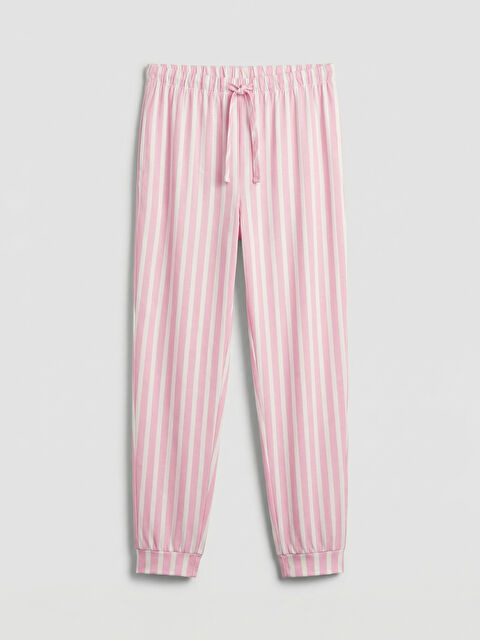 LCW Young Beli Lastikli Kadın Çizgili Jogger Pijama Altı - S6J263Z8-LT4