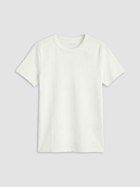 LCW Kids Bisiklet Yaka Basic Kız Çocuk Tişört - S6J347Z4-FEW