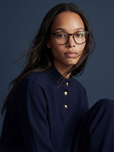 LCWAIKIKI Classic Dik Yaka Kadın Sweatshirt Tunik - S6J357Z8-HRC