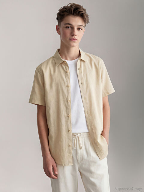 LCW Kids Boys' Short Sleeve Shirt