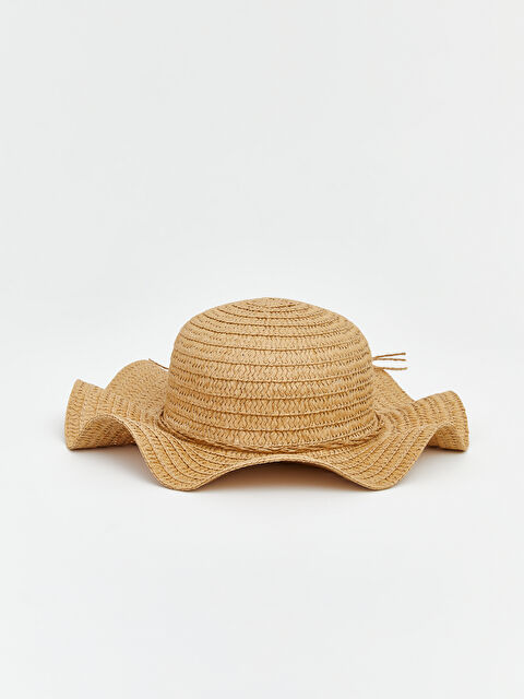 LCW ACCESSORIES Girl BEIGE Straw Hat