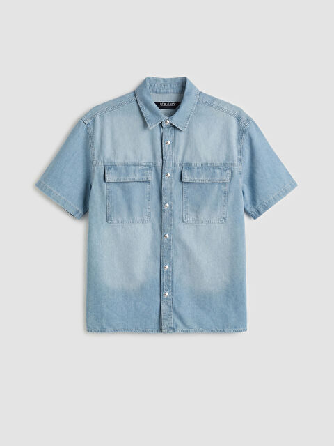 LCW Jeans Rahat Kalıp Erkek Jean Gömlek - S6J588Z8-311