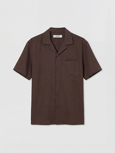 XSIDE Loose Fit Keten Görünümlü Erkek Gömlek - S6J589Z8-JR3