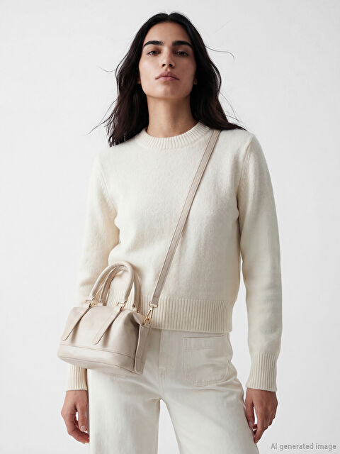 LCW ACCESSORIES Deri Görünümlü Kadın Omuz Çantası - S6J608Z8-CTL