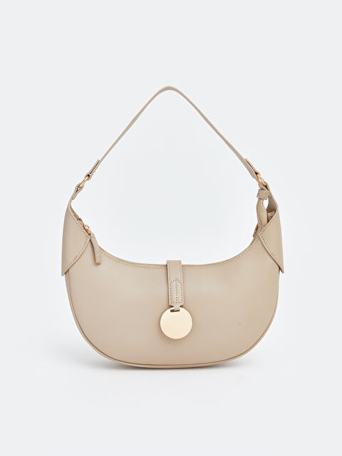 LCW ACCESSORIES Women's Shoulder Bag with Metal Accessories - S6J609Z8-CR8