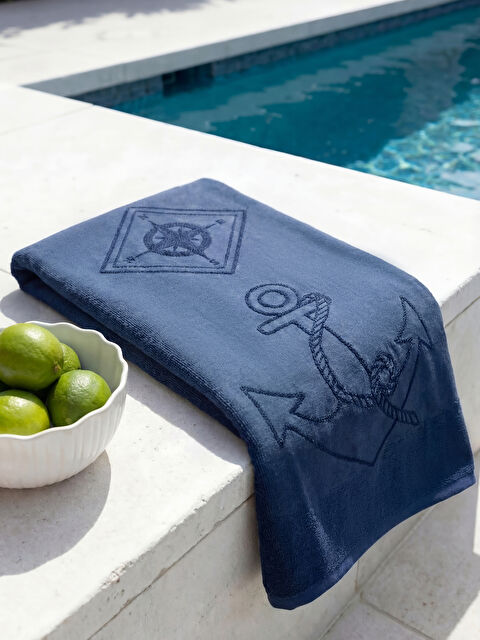 LCW ECO Çapa Baskılı Erkek Plaj Havlusu 70x140 cm - S6J629Z8-CRP