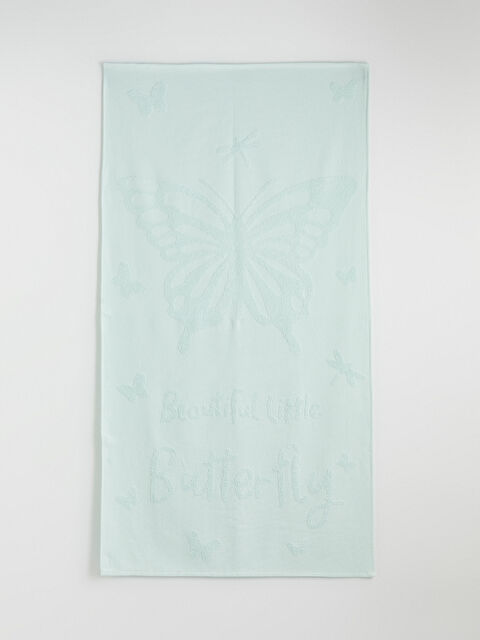 LCW ECO Desenli Kız Çocuk Plaj Havlusu 70x140 cm - S6J635Z4-FS0