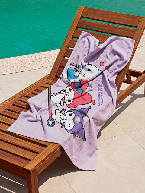 LCW HOME Hello Kitty Baskılı Kadın Plaj Havlusu 70x150 cm