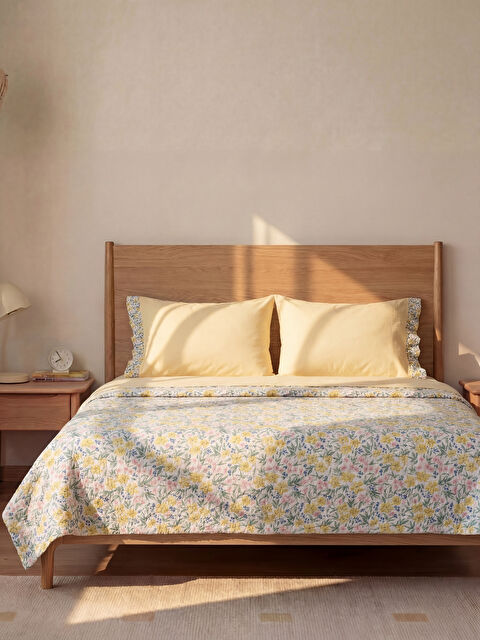 LCW HOME Çiçek Desenli Çift Kişilik Pike