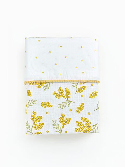 LCW HOME Çiçekli Pamuklu Çift Kişilik Pike Takımı