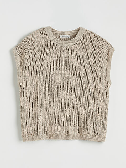 LCWAIKIKI Classic Bisiklet Yaka Ajurlu Kadın Triko Kazak - S6J833Z8-1D3