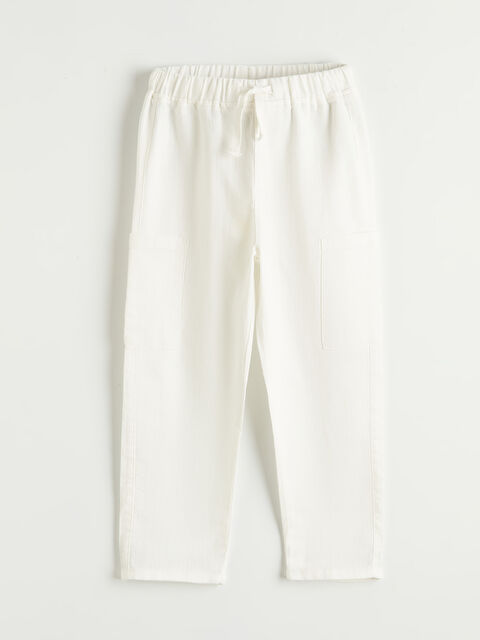 LCW Kids Beli Lastikli Erkek Çocuk Gabardin Pantolon
