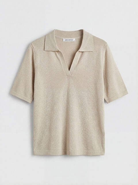 LCW EVERYDAY Polo Yaka Kadın Triko Kazak - S6J895Z8-1DU