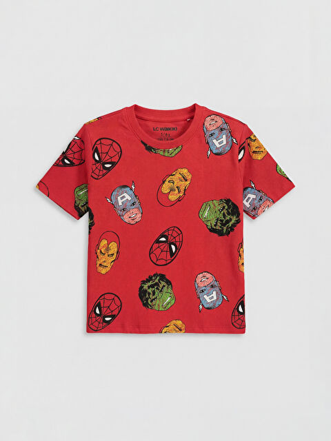 LCW Kids طقم تيشيرت أولادي مطبوع من Comics