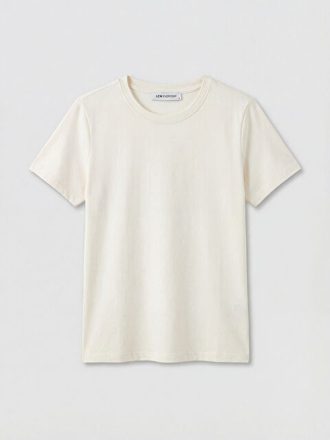 LCW EVERYDAY Bisiklet Yaka Kadın Tişört - S6J917Z8-FEL