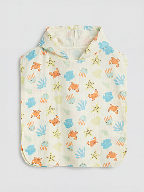 LCW ACCESSORIES Baskılı Erkek Bebek Panço Havlu