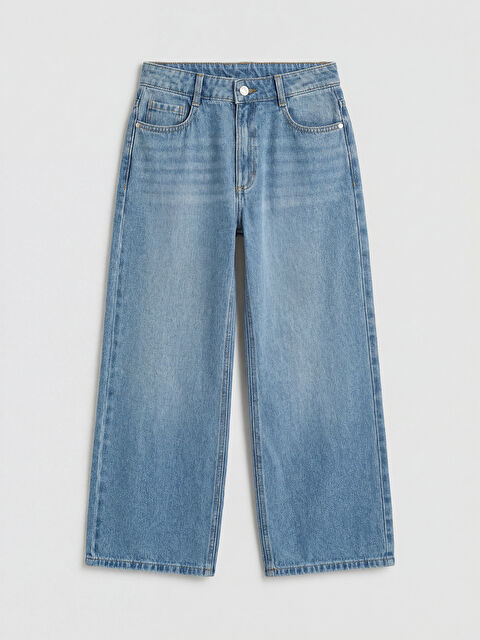 LCW Kids Wideleg Kız Çocuk Jean Pantolon - S6JA46Z4-SHK