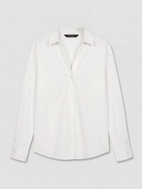 LCW Vision Poplin Kadın Gömlek - S6JA79Z8-R9J