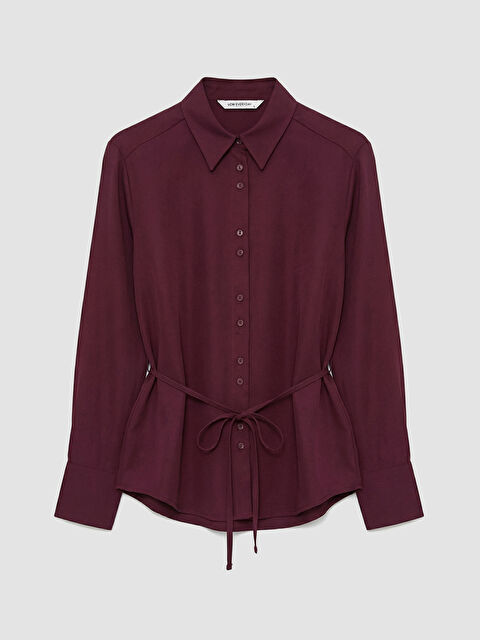 LCWAIKIKI Classic Beli Bağlamalı Kadın Gömlek - S6JB26Z8-2DZ