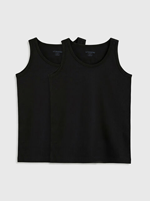 LC WAIKIKI Bisiklet Yaka Erkek Çocuk Atlet 2'li - S6JB32Z4-CVL