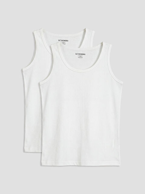 LC WAIKIKI Bisiklet Yaka Erkek Çocuk Atlet 2'li - S6JB32Z4-FDU