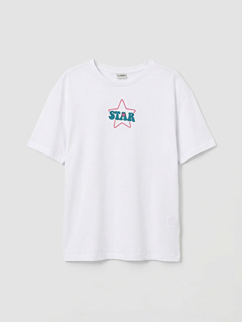 LCW ECO Yazı Baskılı Kız Çocuk Tişört - S6JB46Z4-J5E