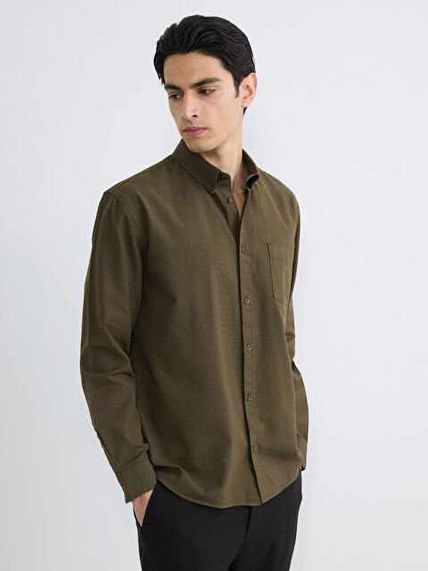 LCW Vision Regular Fit Oxford Erkek Gömlek - S6JB51Z8-2QH