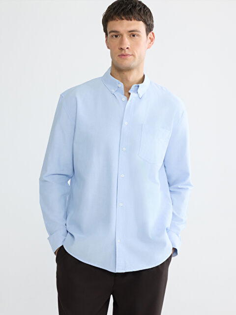LCW Vision Regular Fit Oxford Erkek Gömlek - S6JB51Z8-Z2P