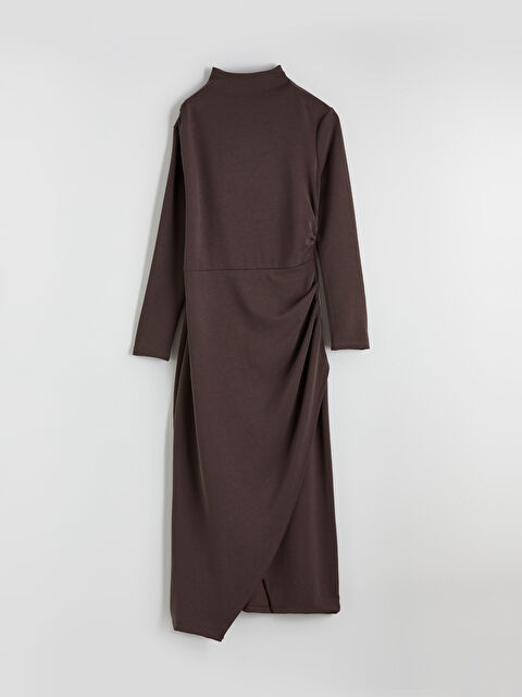 LCWAIKIKI Classic Dik Yaka Büzgülü Elbise - S6JB52Z8-JSE