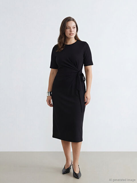 LCW EVERYDAY Желілік байламды көйлек - S6JB59Z8-CVL