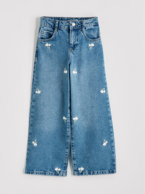 LCW Kids Wideleg Kız Çocuk Jean Pantolon - S6JB71Z4-H45