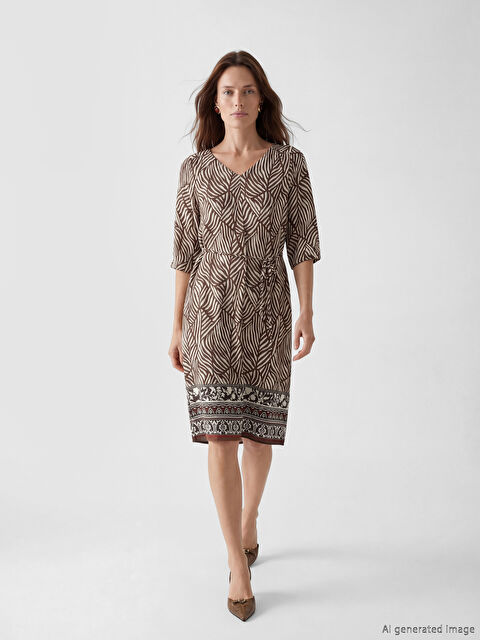 LCW Grace Robe BRUN Femme - S6JB75Z8-LQY