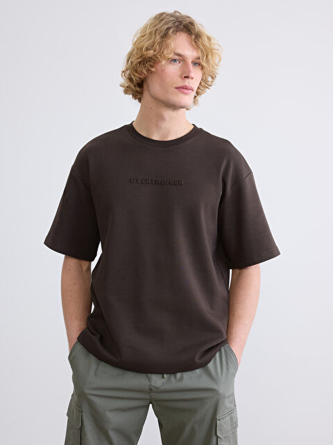 XSIDE Bisiklet Yaka Baskılı Erkek Tişört - S6JC52Z8-35G