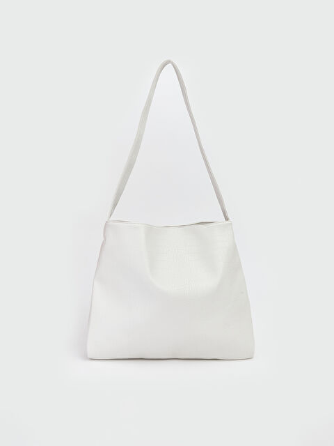 LCW ACCESSORIES Croco-Embossed Shoulder Bag - S6JC93Z8-J5E