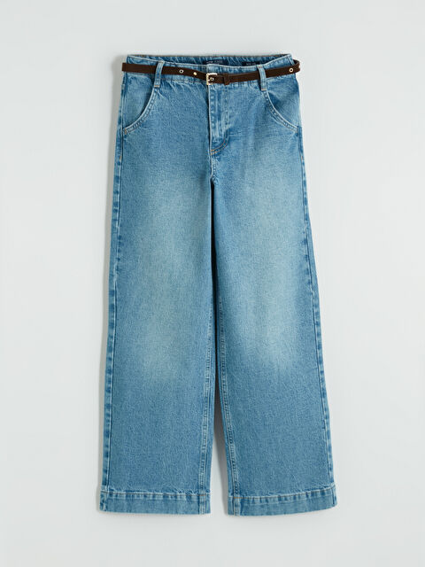 LCW Jeans Yüksek Bel Wideleg Kadın Jean Pantolon - S6JD02Z8-507