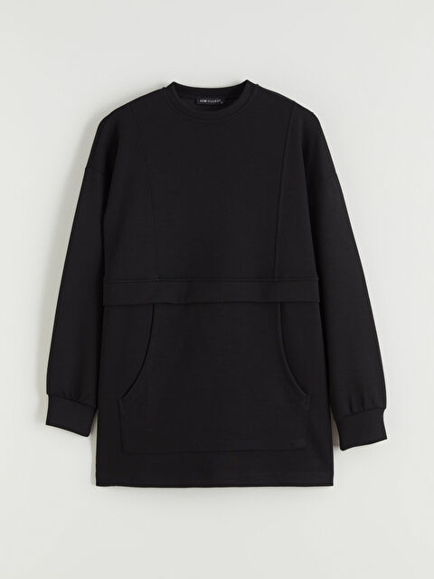 LCW Modest Soft Touch Kadın Sweatshirt Tunik	 - S6JD05Z8-CVL