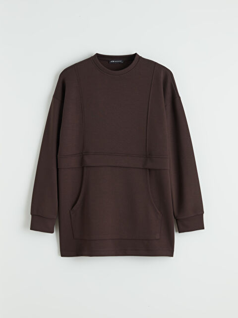 LCW Modest Soft Touch Kadın Sweatshirt Tunik	 - S6JD05Z8-HMK