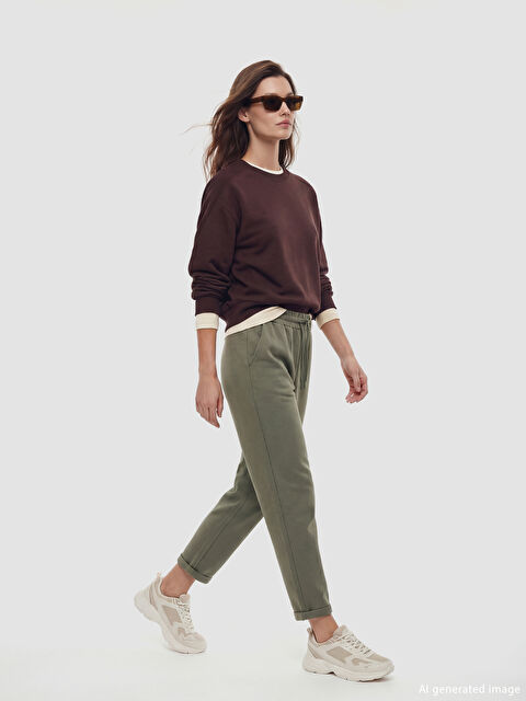 LCW Modest Beli Lastikli Kadın Eşofman Altı - S6JD07Z8-HAU