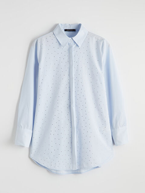 LCWAIKIKI Classic Taşlı Kadın Gömlek Tunik - S6JD08Z8-1E7